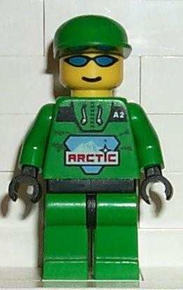 LEGO Minifigure-Artic - Green with Green Hat-Town / Arctic-ARC007-Creative Brick Builders